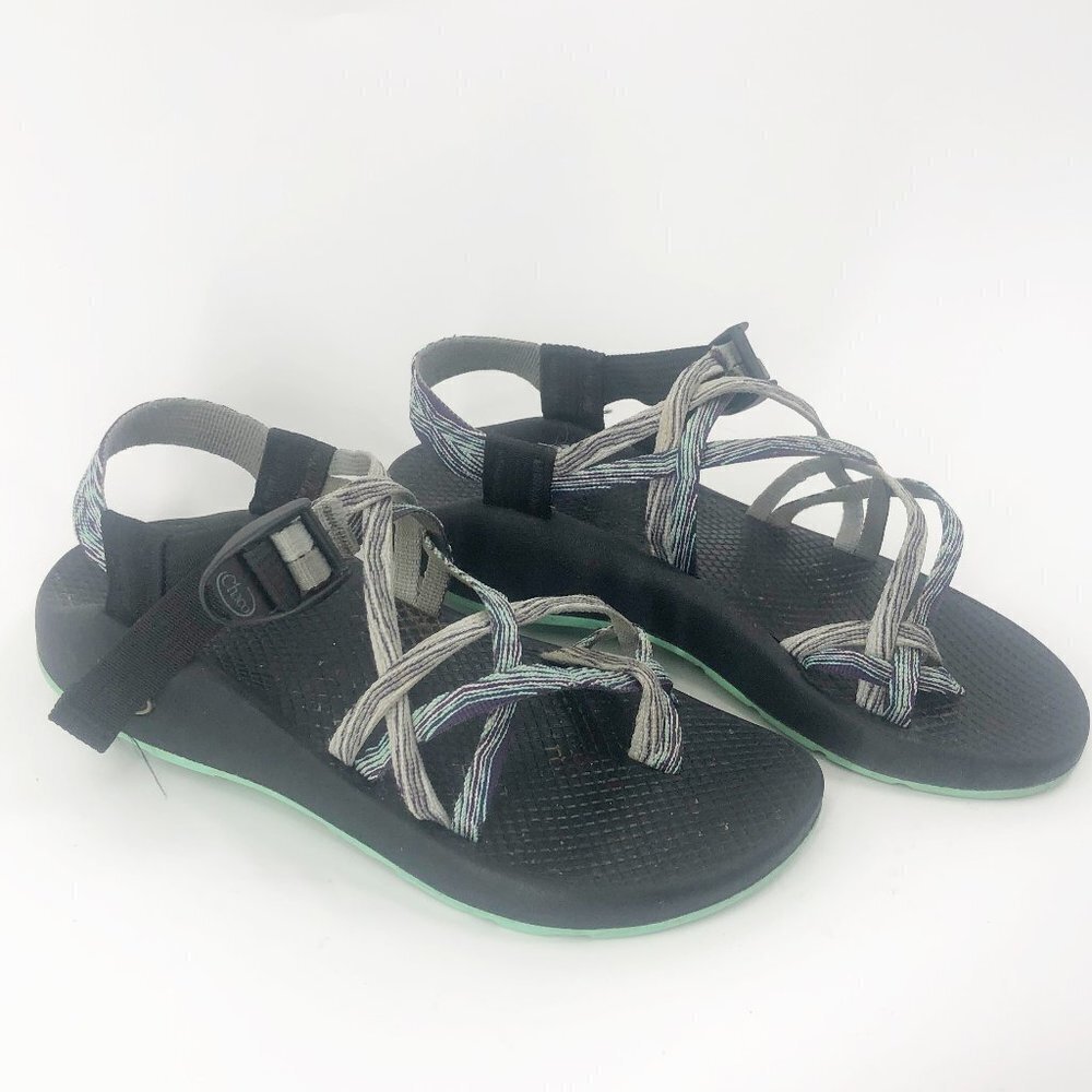 ✅‎ Chaco Z/Cloud X2 Sandals GREY/GREEN SIZE 8